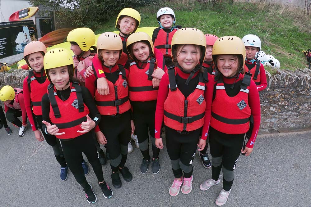 Clore Duffield Coasteering A group of students outside Newquay Activity Centre